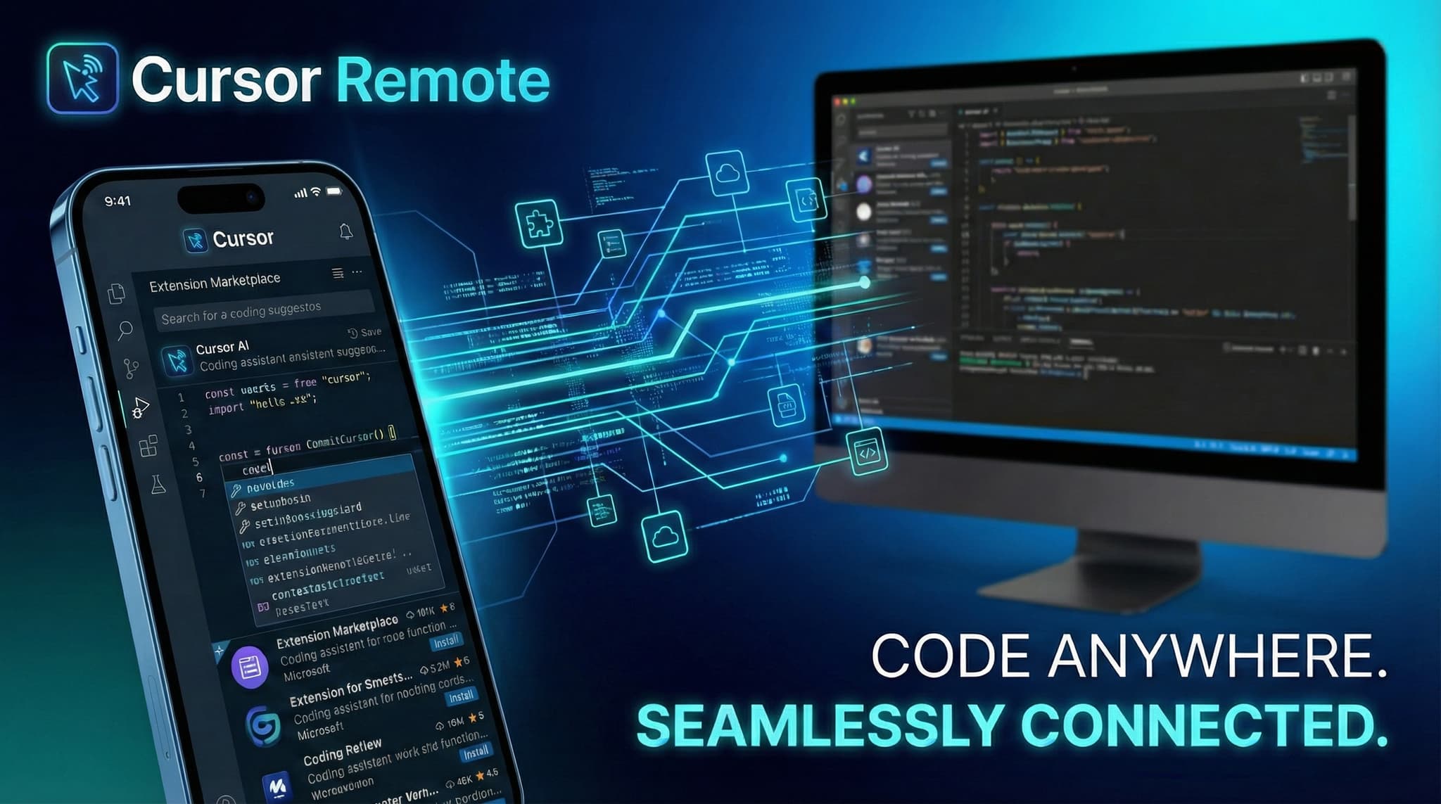 Cursor Remote - 모바일에서 Cursor AI 제어 상세 이미지 1